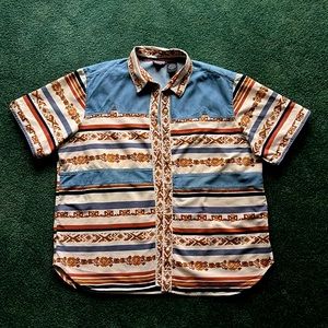 Vintage Ozark Mountain Jean Company Button-Down T-shirt, Size 24